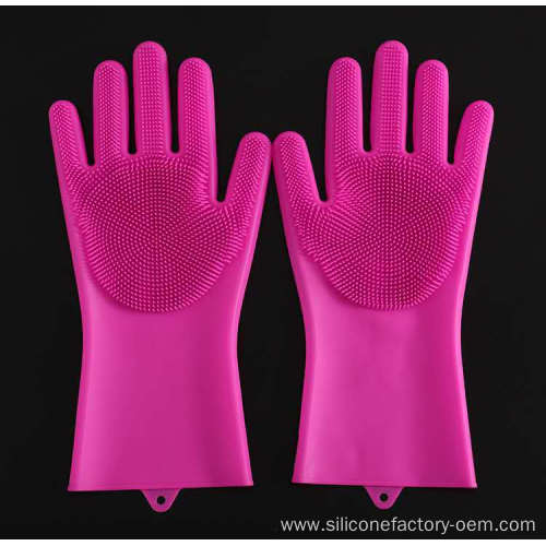 Silicone Gloves Cleaning Kitchen Dishwashing Gloves